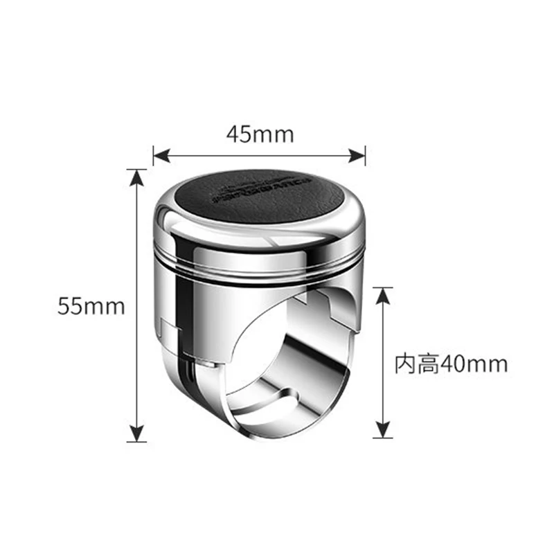 Turning Steering Wheel Booster Spinner Knob 360 Degree Rotation Metal Bearing Power Handle Ball Shaped 6