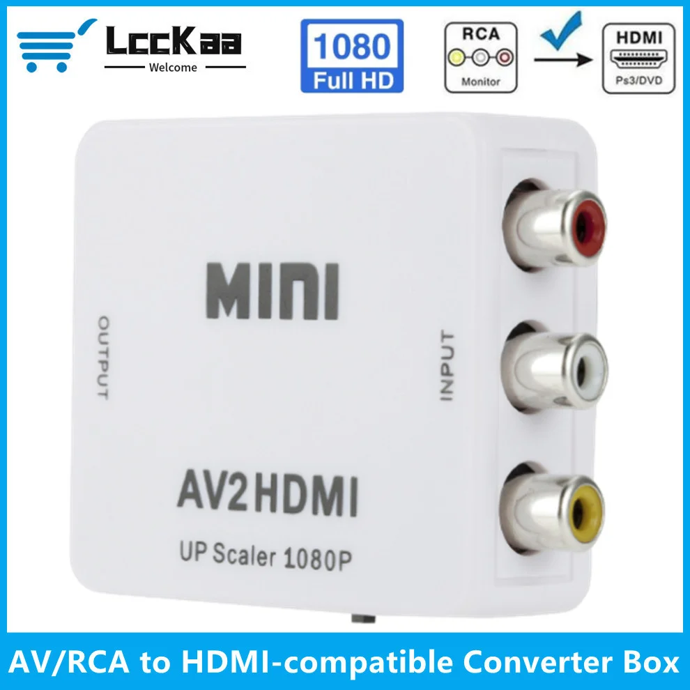 Адаптер-скалер AV-HDMI-совместимый с CVSB L/R, 1080P