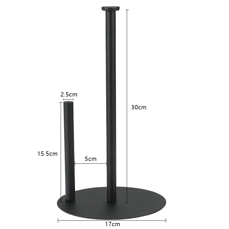 black-tissue-holder-premium-stainless-steel-kitchen-roll-dispenser-countertop-roll-storage-with-weighted-base