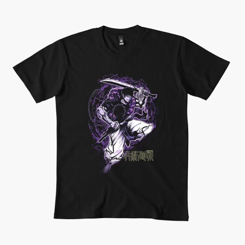 

0309 Toji Fushiguro Anime T shirt Jujutsu Kaisen Manga Men's print Graphic Tee Shirt 100% cotton Y2K clothes All size tops S-6XL
