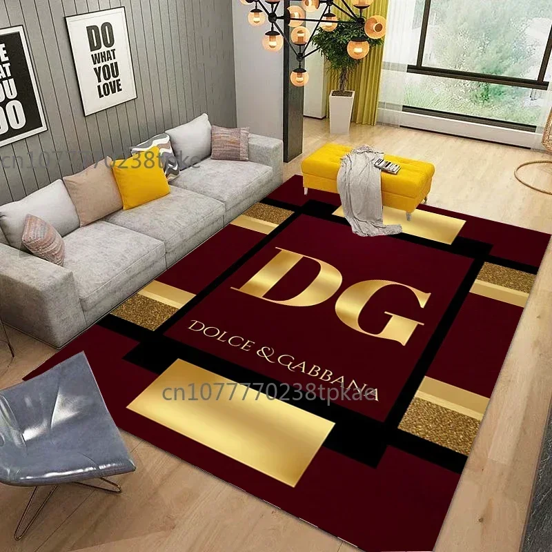 

Fashion Brand DG-GABBANA Printed Carpet Comfortable Creative Living Room Bedroom Sofa Area Rug,home Decor,Floormat