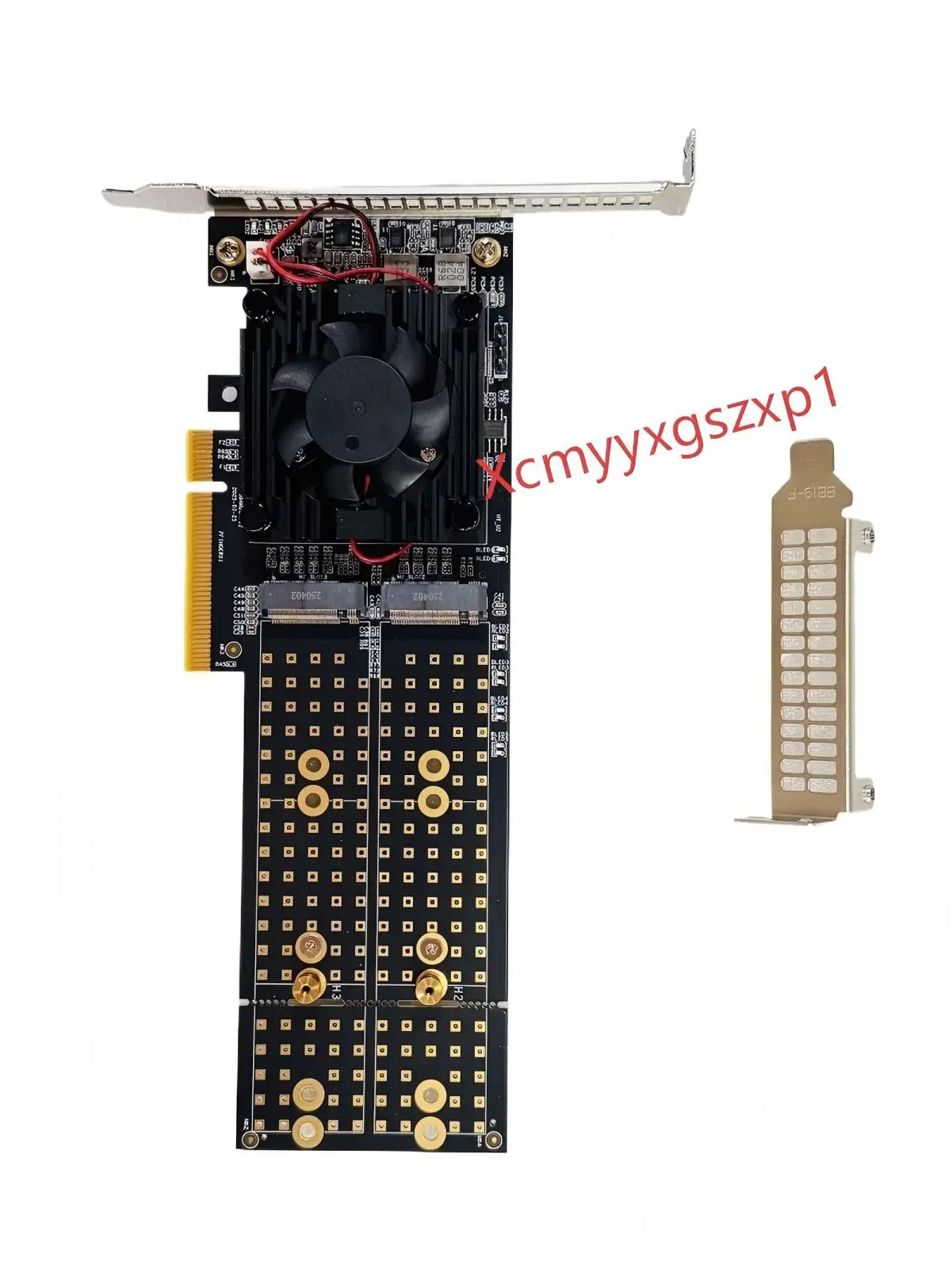 1pcs PCIe 3.0 x8 to 4x M.2 NVMe SSD Adapter Card with PLX8747 IT Mode No split