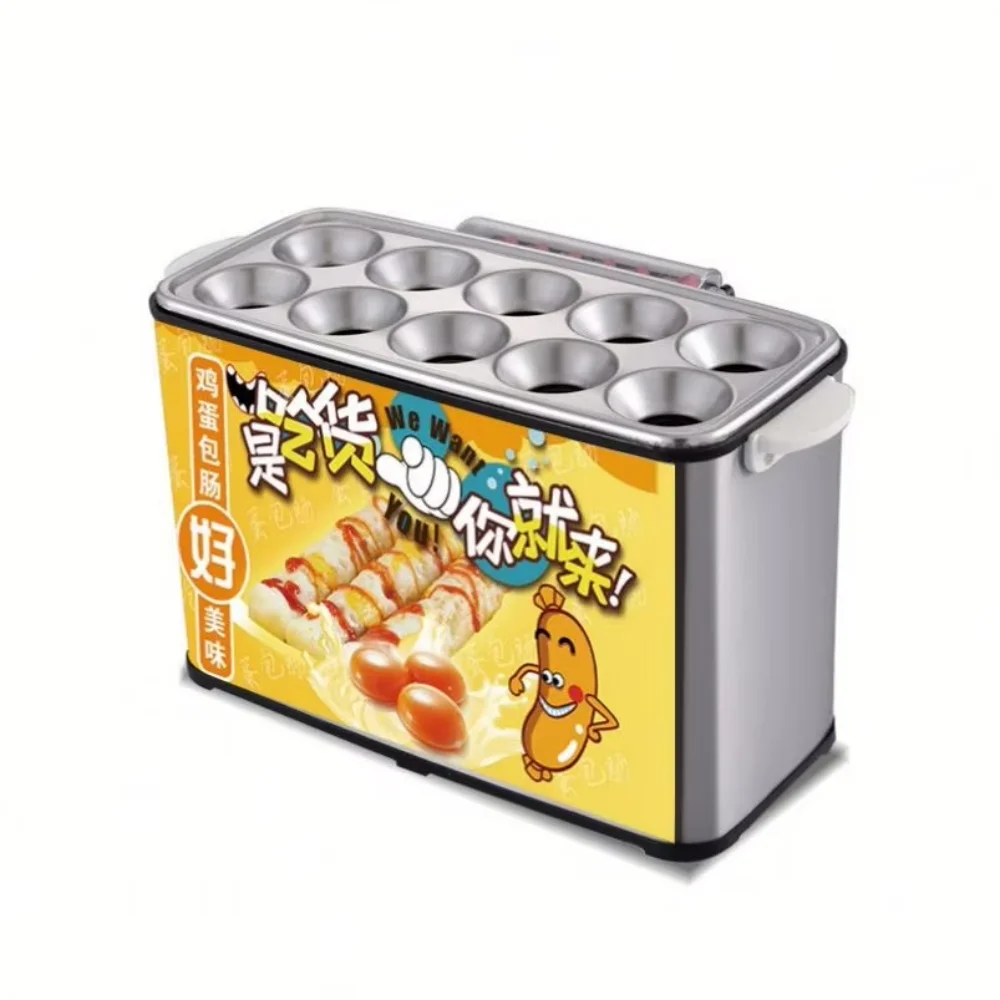 Hot Dog Sausage Making Machine Commercial 220V Breakfast Roll Street Food Equipment