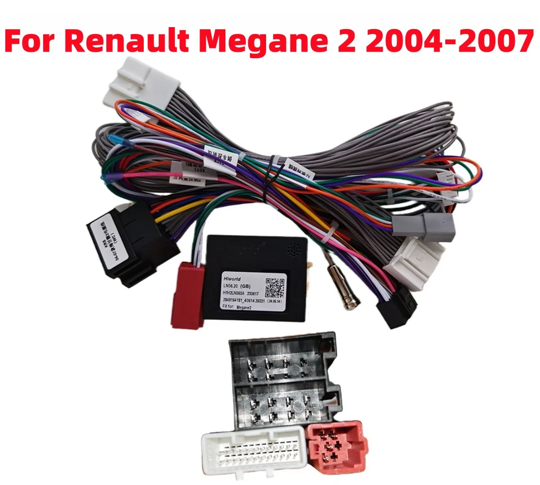 Car 16PIN Stereo Power Wiring Harness Cable Canbus For Renault Megane 2 2004-2007 Reserve the original car radio