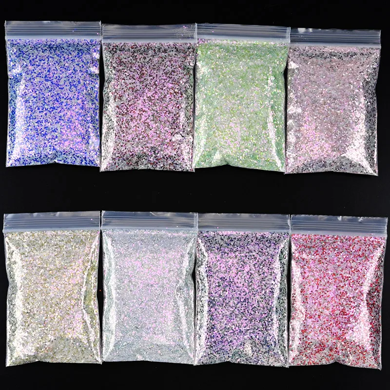 

50g Ultrathin Aurora Symphony Glitter Sequins Mix AB Hexagon Nail Glitter Flakes Mixed-Colors Mermaid Sparkle Shiny Sequins VR5