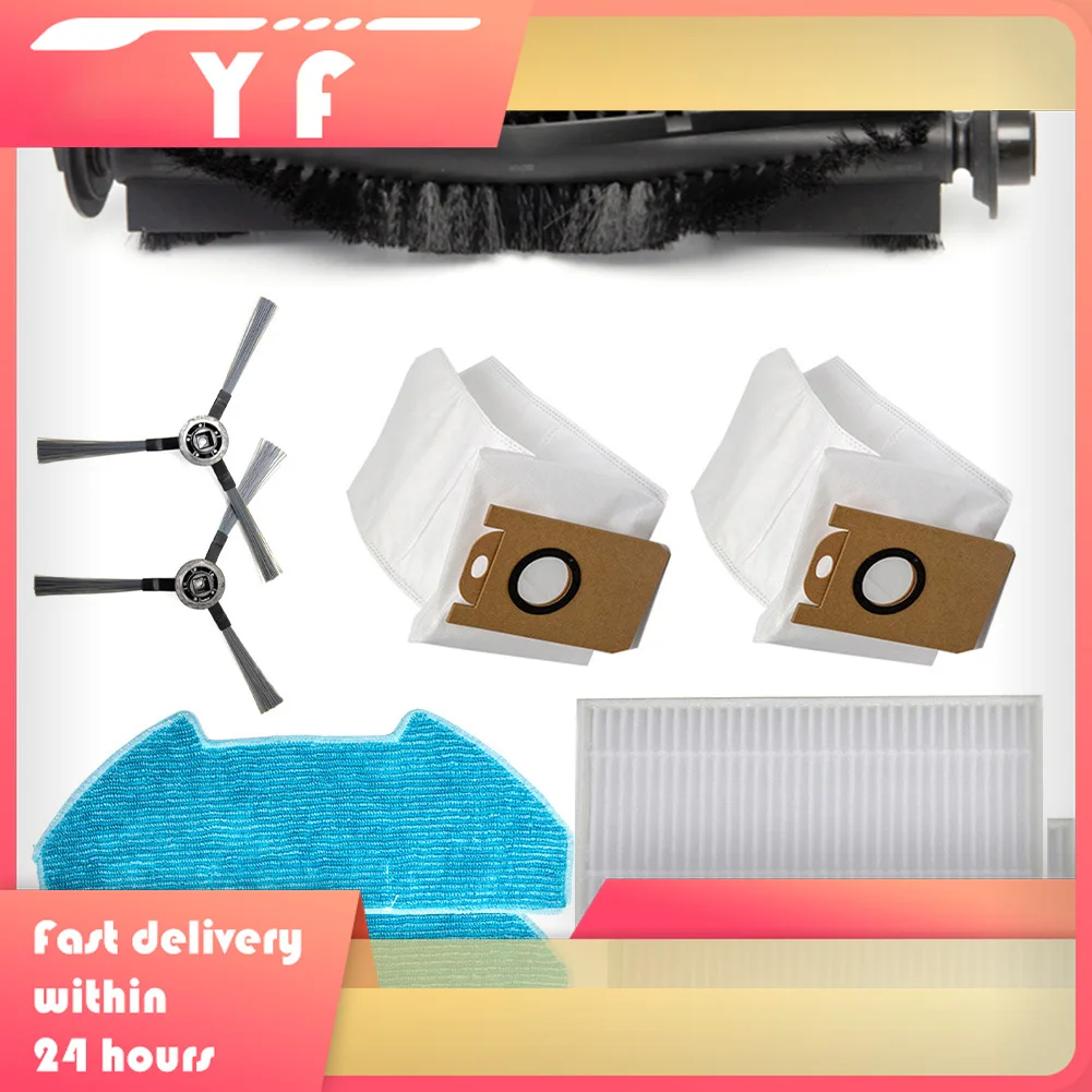 

Replacement Filter Mop Cloth Dust Bag Side Brush Kit For Redkey R10 Robot Vacuum Filter Mop Cloth Dust Bag Accessories