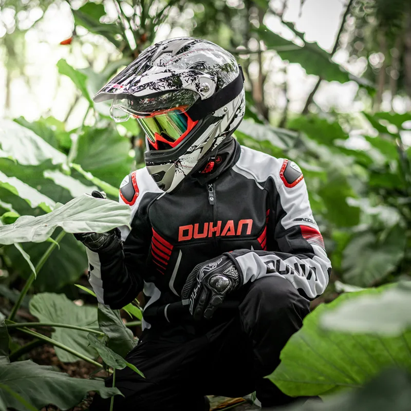 

DUHAN Motorcycle Jacket For Men Women Leather Moto Jacket Windproof Winter Warm Anti-drop Motorcycle Racing Jackets All Seasons