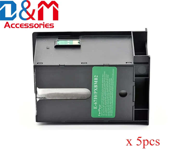 5X T6710 Maintenance Box for Epson WF 5110 5190 5620 5690 4630 4640 3520 3530 3540 3640 WP 4010 4020 4530 4533 4540 4590 M5190