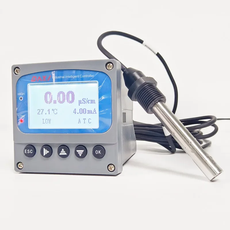 NEW Online Conductivity Analyzer EC Sensor Transmitter for Water Treatment Reverse Osmosis and Pure Water System Monitoring