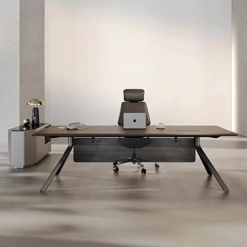 

Light luxury boss desk, simple modern office desk and chair, senior manager, executive desk, office desk and chair combination