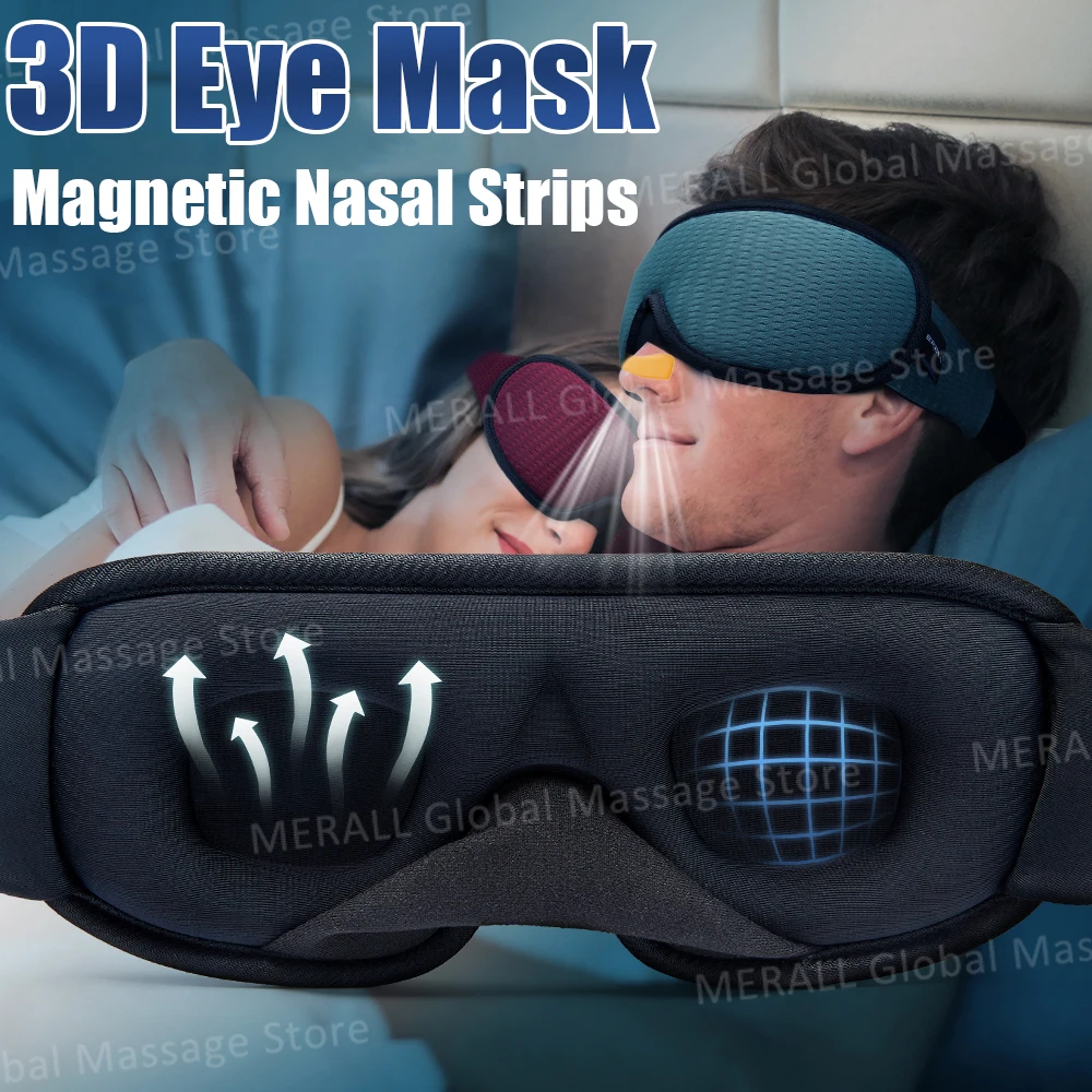 3D Sleep Mask Natural Sleeping Eye Mask Eyeshade Cover Shade Eye Patch Women Men Soft Portable Blindfold Travel Eyepatch Sofe