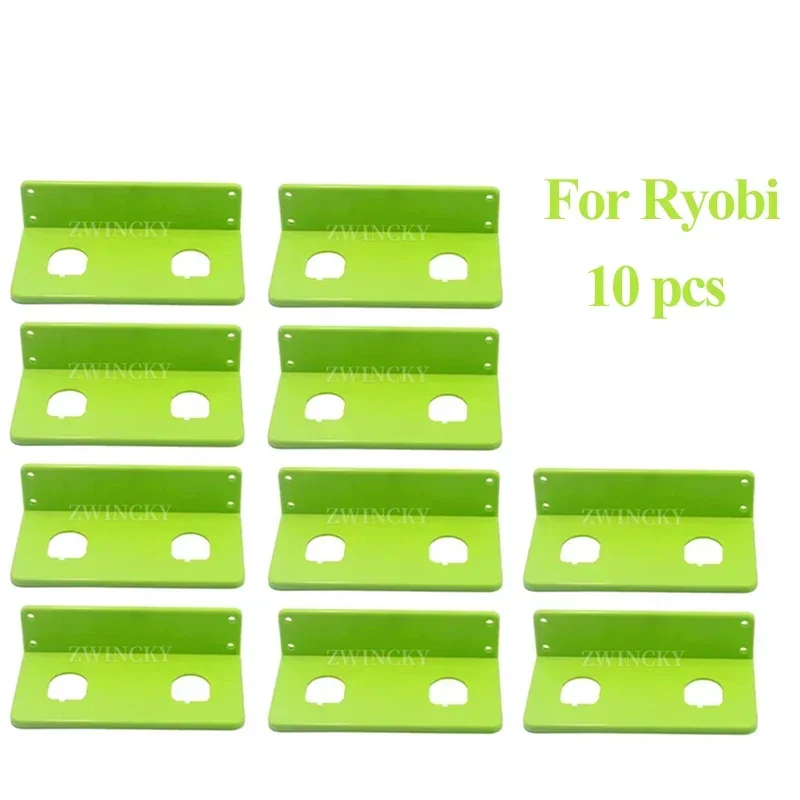 

10pcs New Battery Holder Storage Fixed Bracket for Ryobi One+ 18V NiCd Lithium P107 P108 Wall Mount Battery Hangers Display Rack