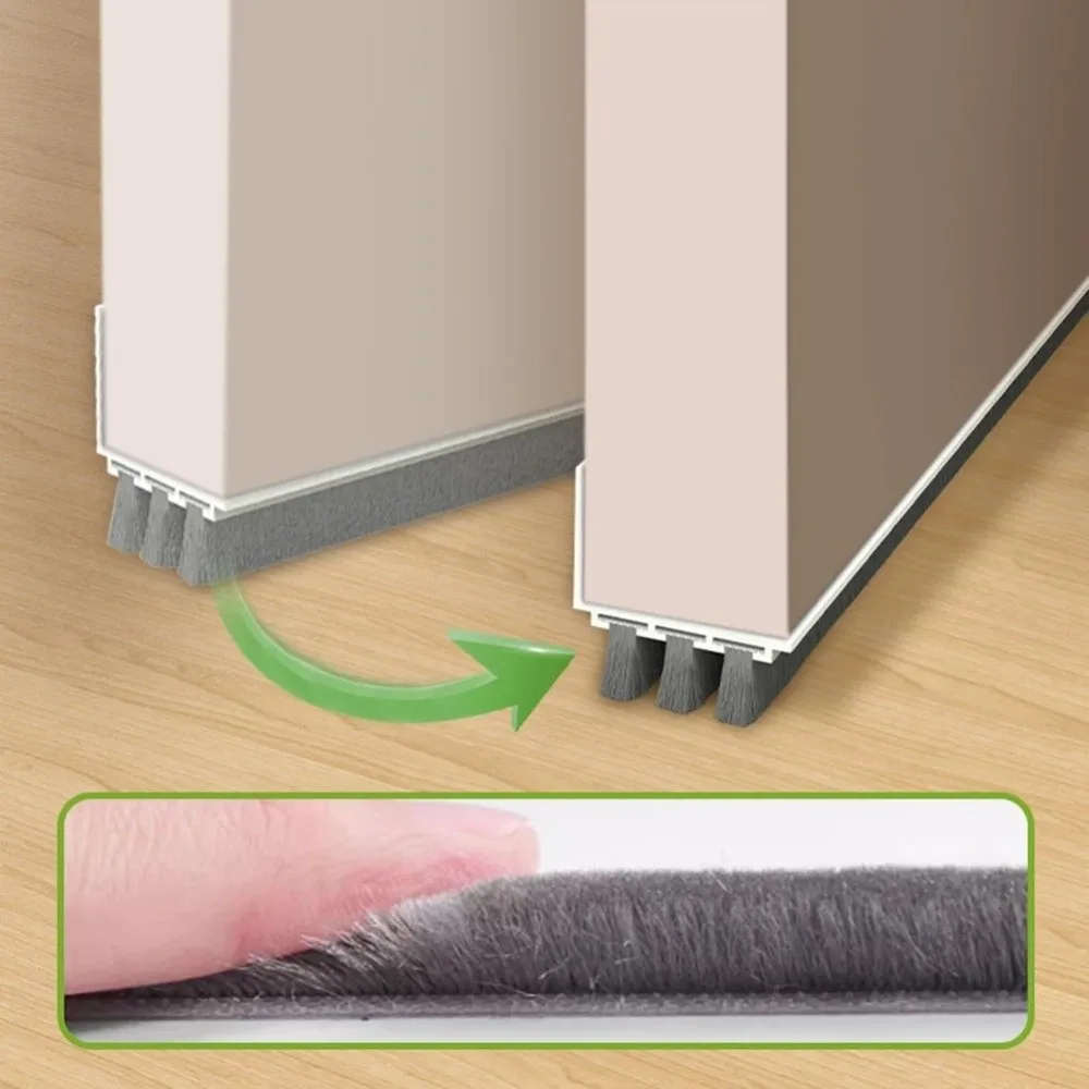 

Звукоизоляция, 3-слойная конструкция, дверная пробка, защита от насекомых, щетка, уплотнитель, защита от пыли, звукоизоляционное уплотнение под дверью