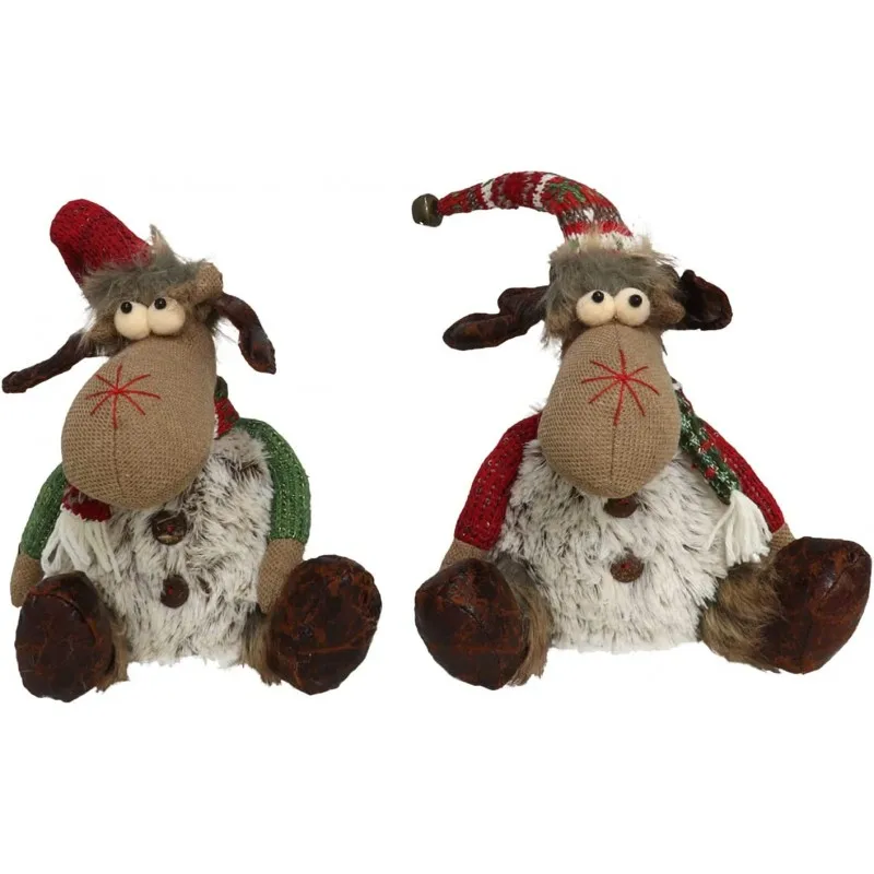 EURASIA Tent-2 Pack Christmas reindeer stuffed toys Jeremias Original Christmas gift 38x16 cm