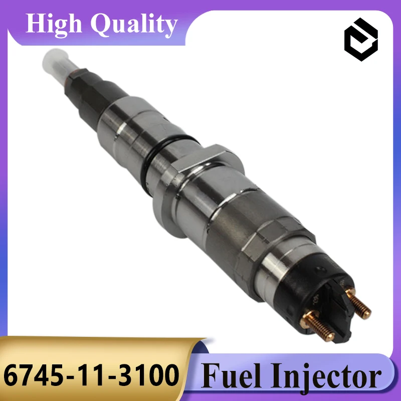 

6745-11-3100 Fuel Injector 6745113100 6745-11-3102 for Engine 6D114 for Komastu PC300-8 PC350-8 Excavator Parts