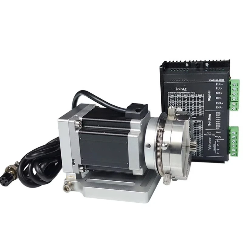 Marking machine rotating shaft chuck for ring jewelry engraving automatic locking rotation
