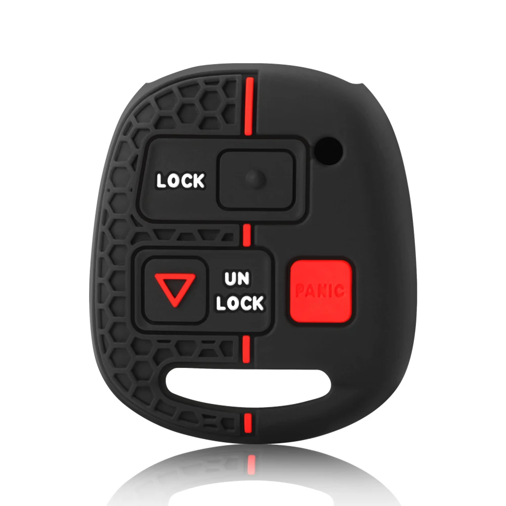 3 Buttons Silicone Case Cover Fob For Toyota FJ Cruiser Land 2008-2014 Yaris Echo For Lexus ES GS LS IS RX SC LX RX400h