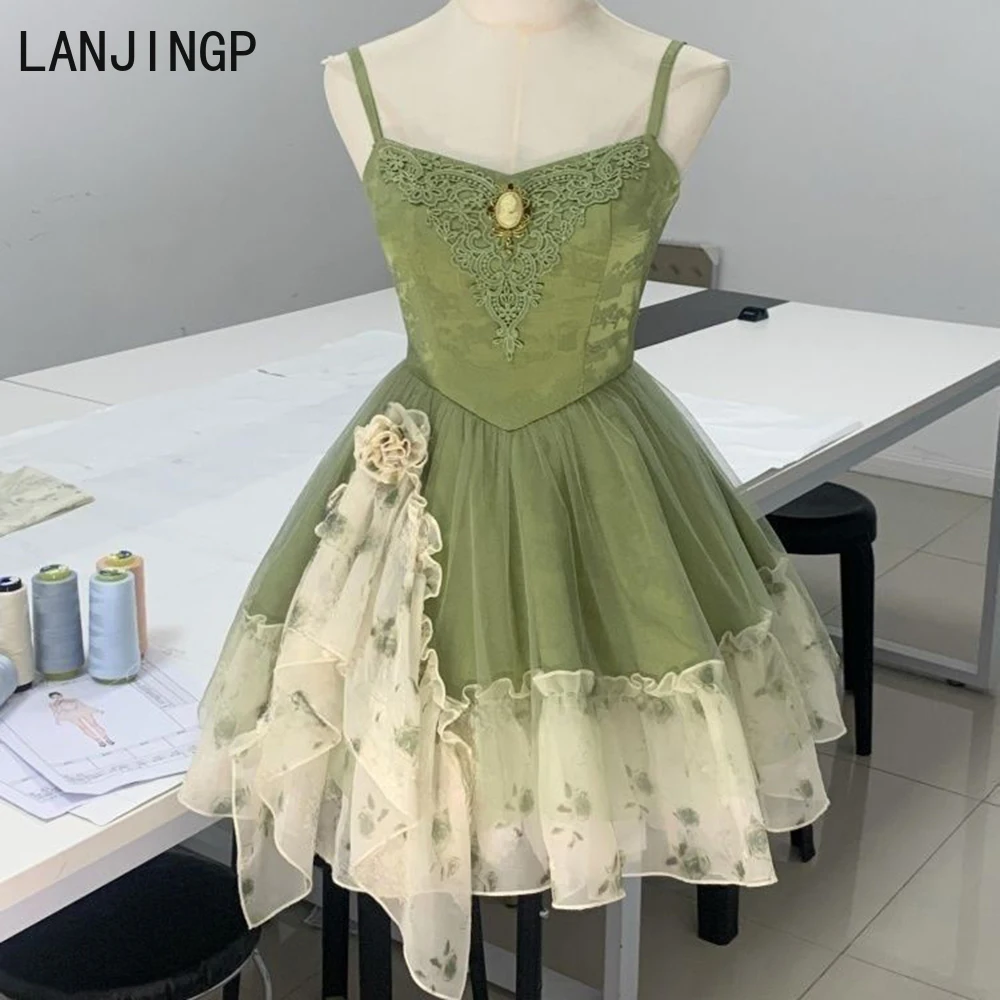 

French court style heavy industry waist lace suspender dress new pure desire design sense thin princess dress