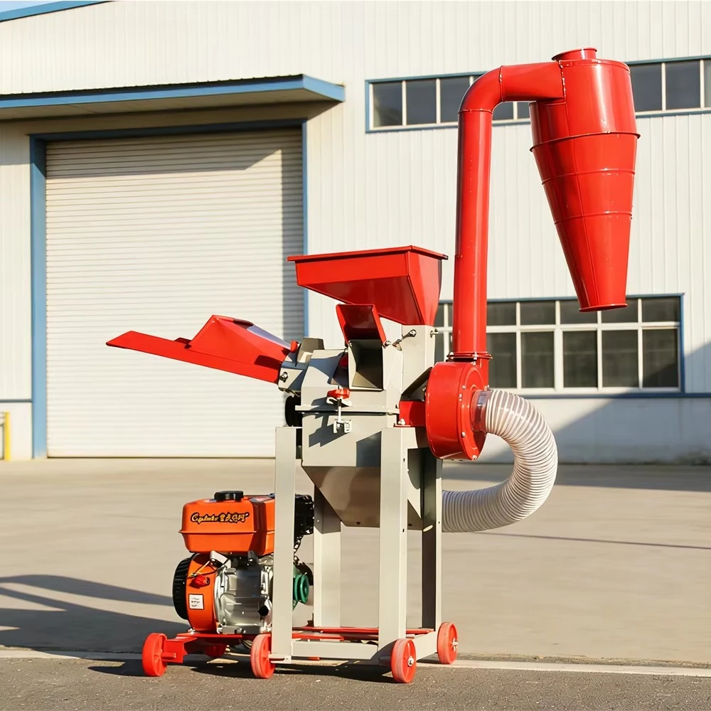 Fine Forage Crusher, High Capacity & Smooth Discharge, for Small Feed Workshops and Family Farms, Soft Grass Processing