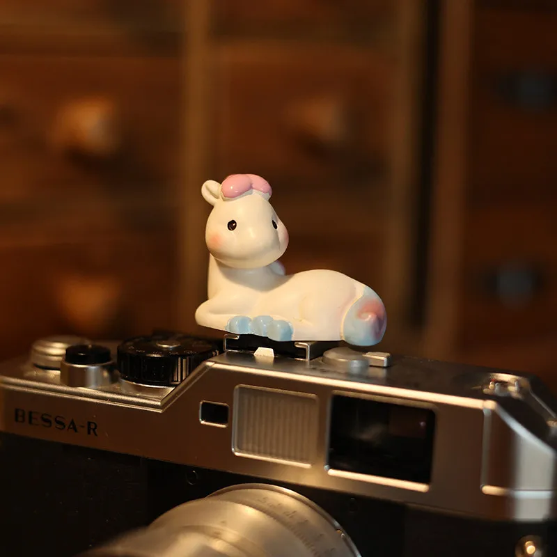 Cute The Twelve Chinese Zodiac Animals Series Hot Shoe Cover for Leica Q2 Fuji X100V X-T5 Sony ZV-1 Canon EOS R5 Nikon Z5 Camera view 6