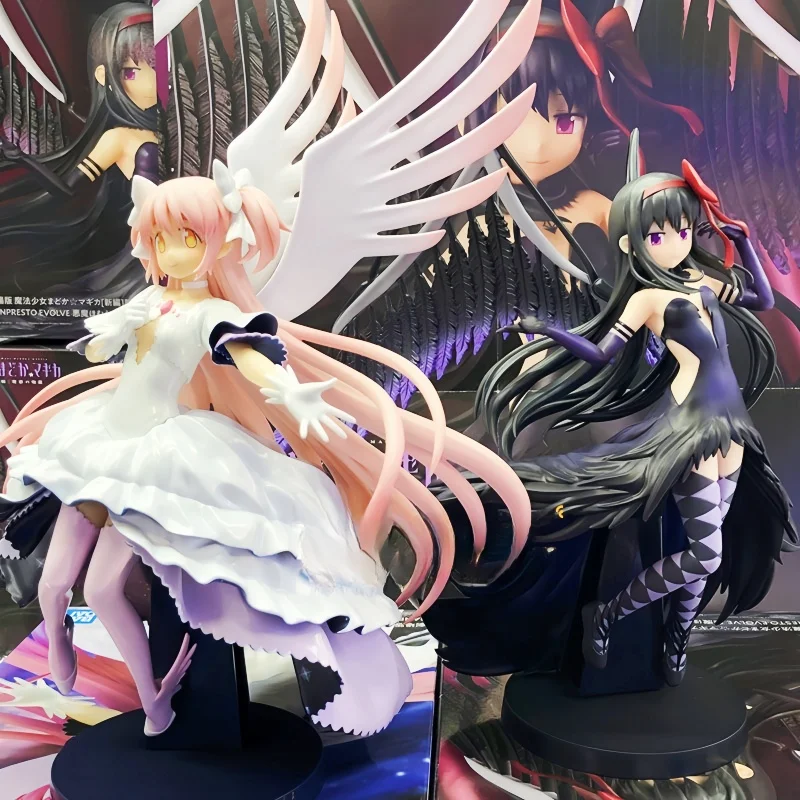 

Bandai Original Presto Madoka Magica Akemi Homura Action Figure Toy Collector Doll Gift Anime Themed Handmade Figurine