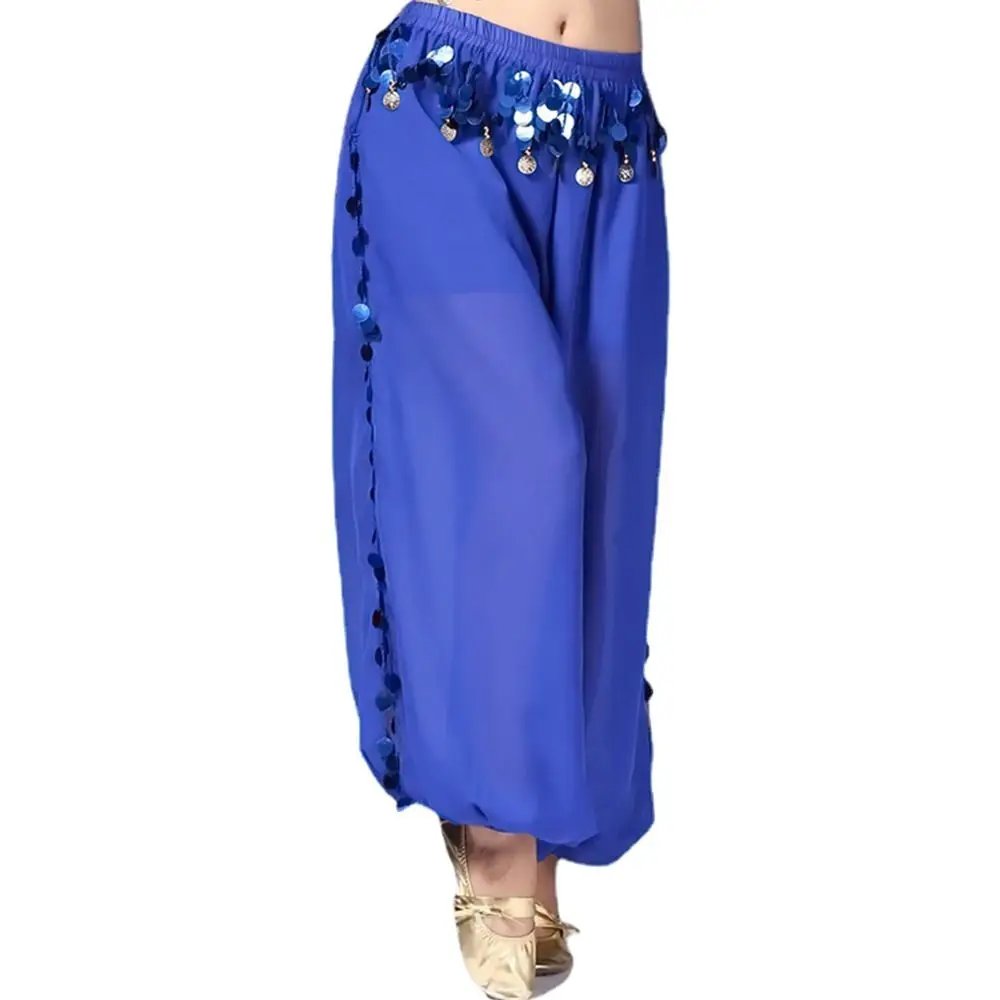 Fashion Sequin Belly Dance Pants Tassel Performance Wear Loose Pants Belly Dance Accessories Loose Bloomers Women