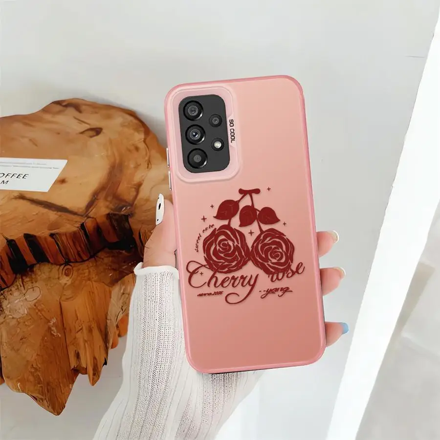 Case for Samsung Galaxy A26 A57 A23 A12 A15 A16 A35 A24 A25 A34 A13 A14 A17 A20s A37 Phone Cover Red Rose