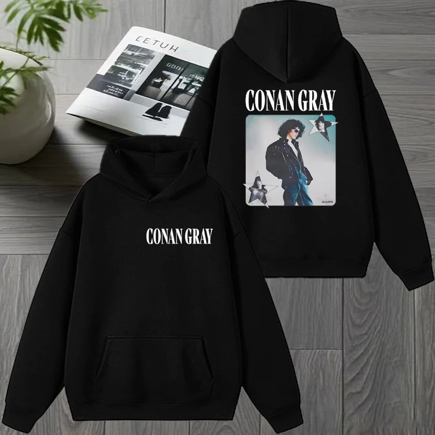 

Singer Conan Gray Tour 2025 Double Sided printed Hoodie Men women fashion Y2k Casual Sweatshirt Unisex Fleece Winter pullover