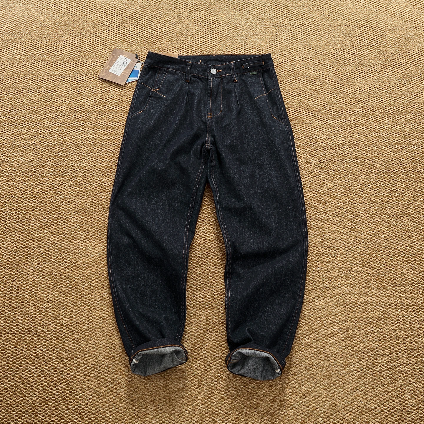 

2025 Autumn New American Retro Heavyweight High-end Comfort Jeans Men's Fashion 80% Cotton Washed Straight Casual Pencil Pants