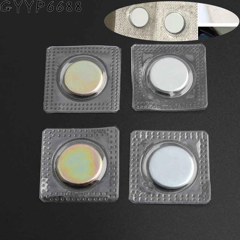 5-10-50 zestawów 18 MM/20 MM mocny okrągły PVC niewidoczny ukryty magnetyczny zatrzask do szycia odzieży torby odzieżowe zapięcia magnetyczne