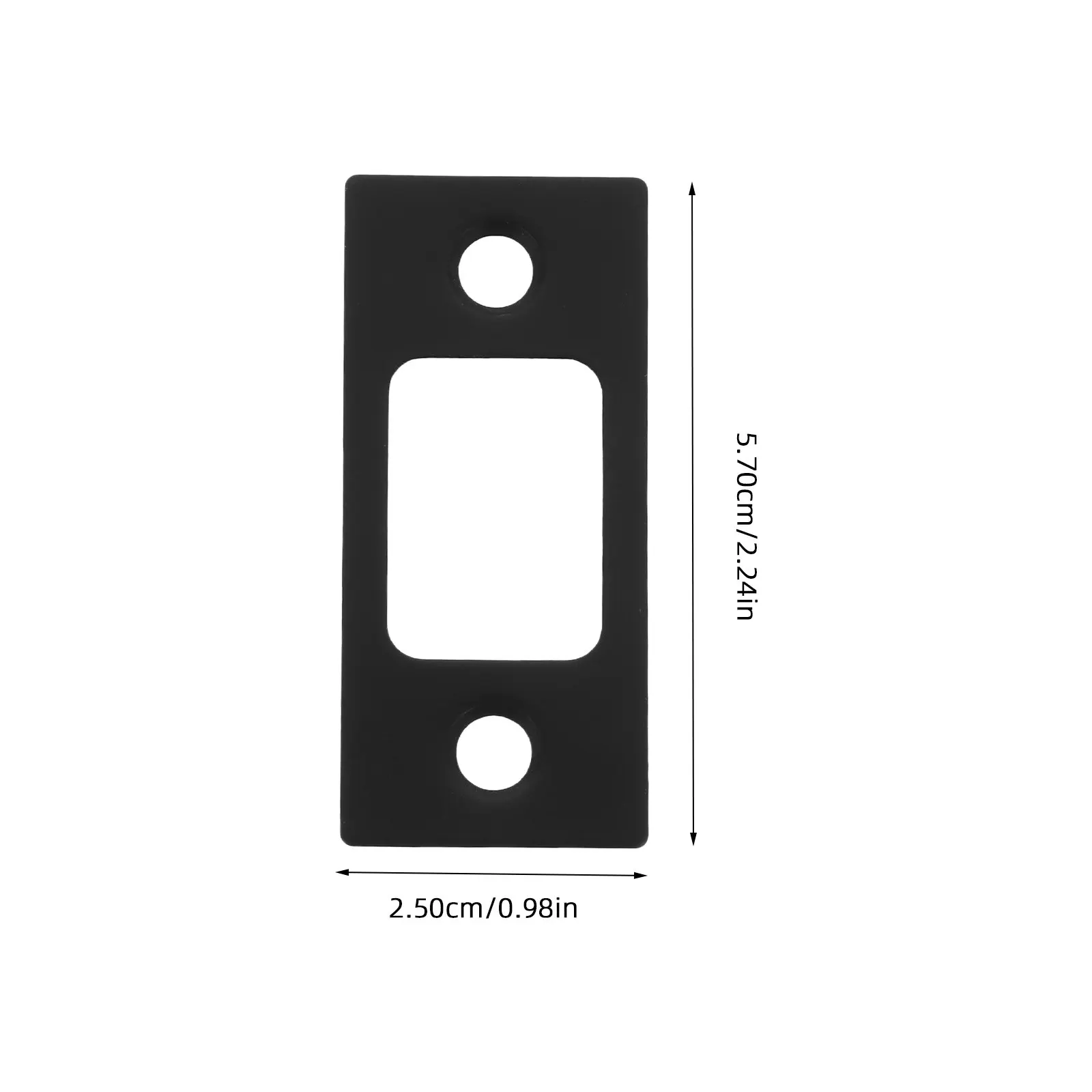 4Pcs Lock Tongue Strike Plate Stainless Steel Reinforced Security Replacement Door Latch Guard Plate for Interior Exterior Doors view 3