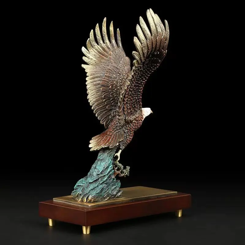 Pure copper eagle statue placed pieces of Feng Shui home decoration decoration hotel office homeHotel decoration decor