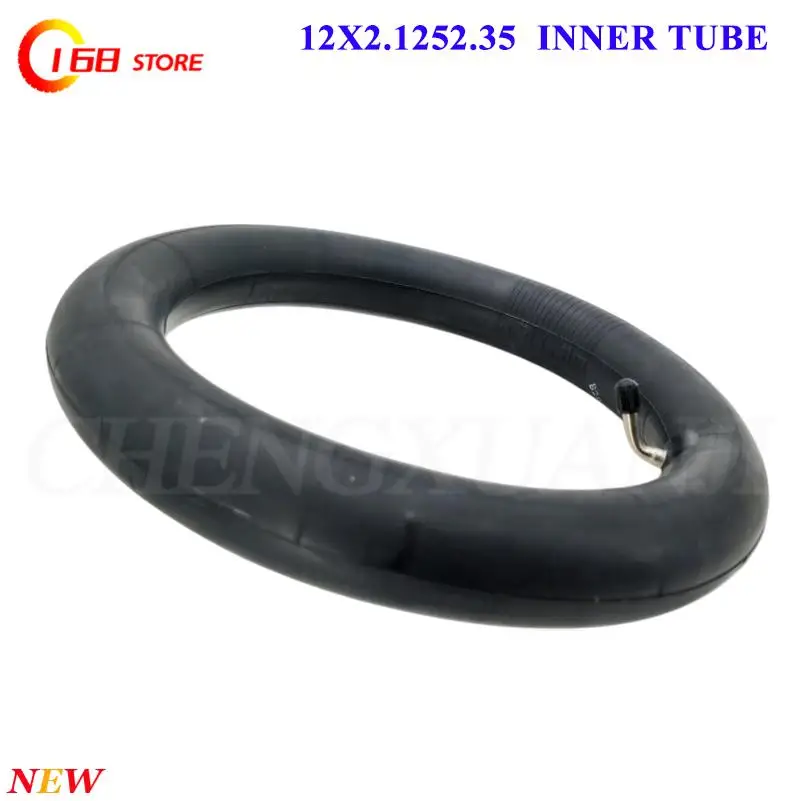 12X2.125/2.35 bent mouth inner tube is suitable for 12 inch bicycle inner tube. 12X2.125/2.35 inner tube replacement