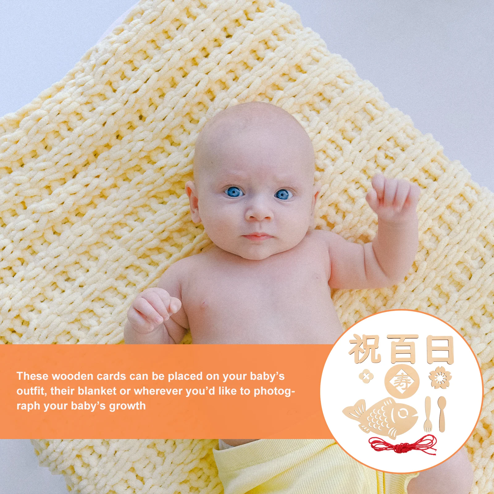 

1 Set Hundred Day Milestone Wood Sign Newborn Commemorative Photo Prop For Baby Shower Decoration Growth Recording Safe