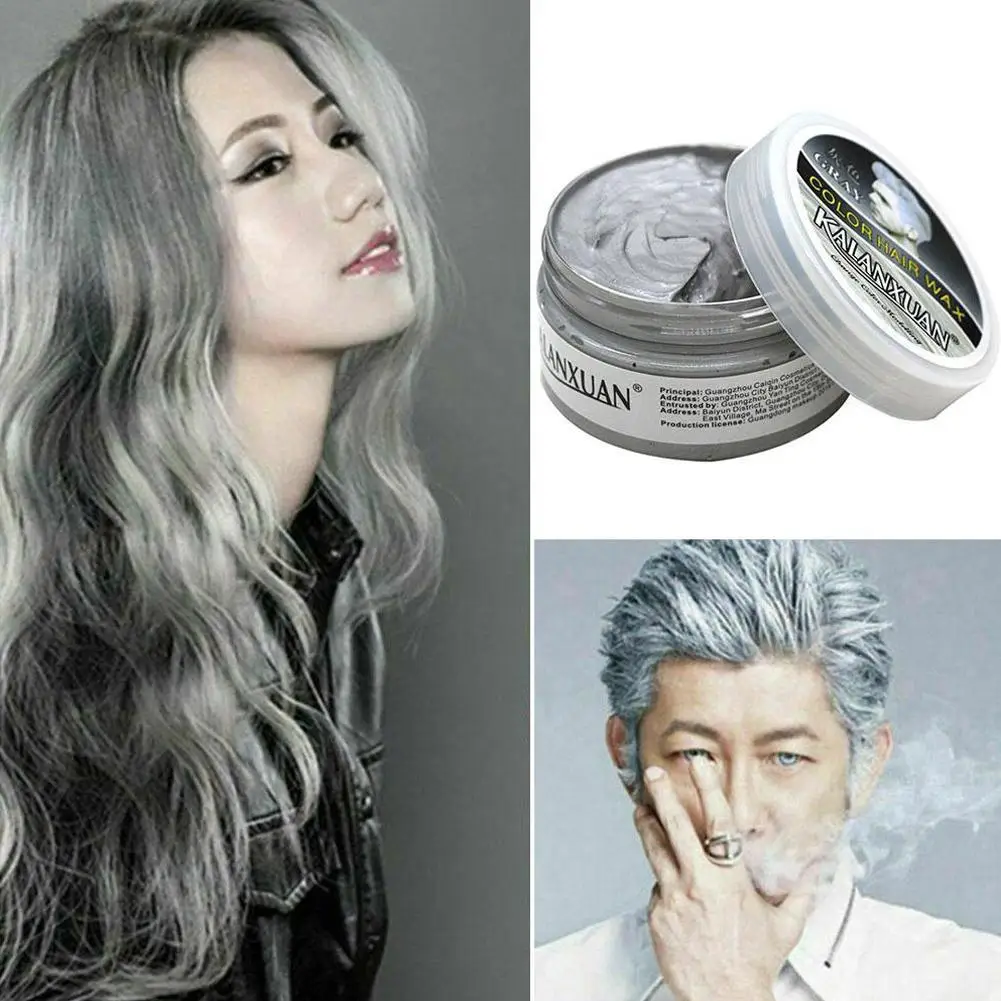 

Временная краска для волос, грязевая краска, цвет волос, грязевой воск, цветной воск для волос, воск для повседневной вечеринки, косплей, мужской и женский крем-краска для волос своими руками