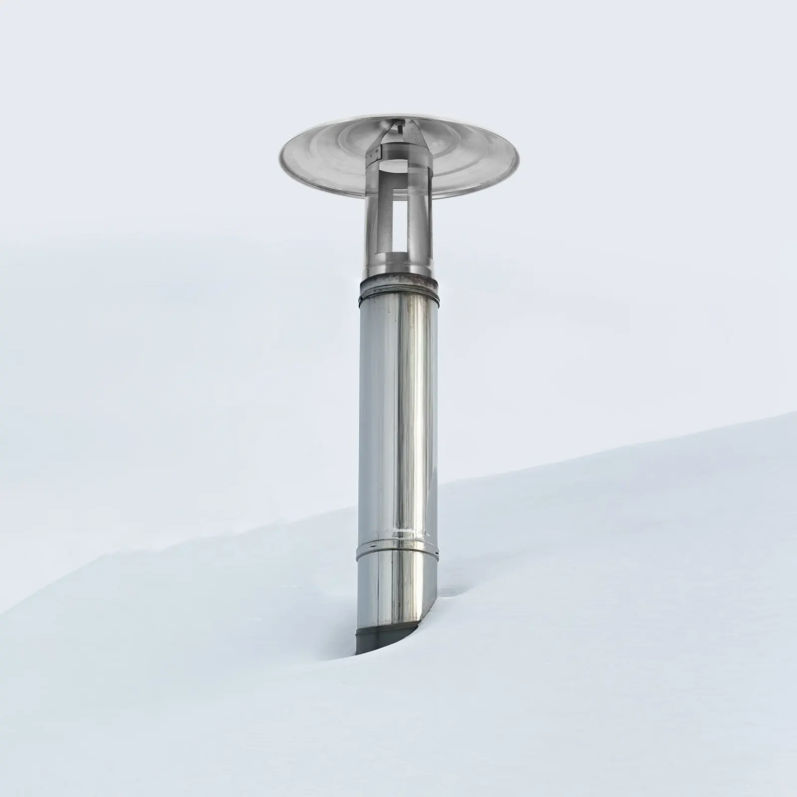 Stainless Steel Chimney Rain Cover Windproof Roof Vent Cap Easy Install Chimney Protector for Fireplace Funnel