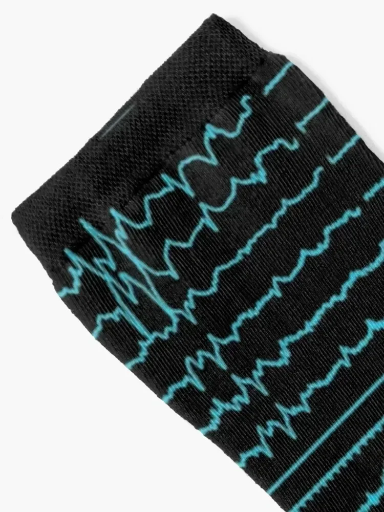 REM Sleep EEG Teal Socks short loose colored tennis Socks Women Men's