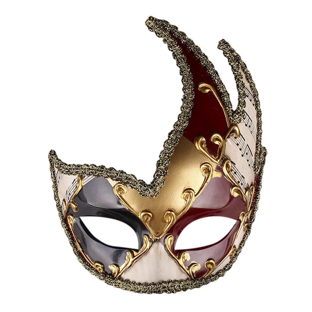 Halloween Mardi Gras Mask Holiday Party Mask Masquerade Ball Mask for Women Men Musical Venetian Carnival Party Masks