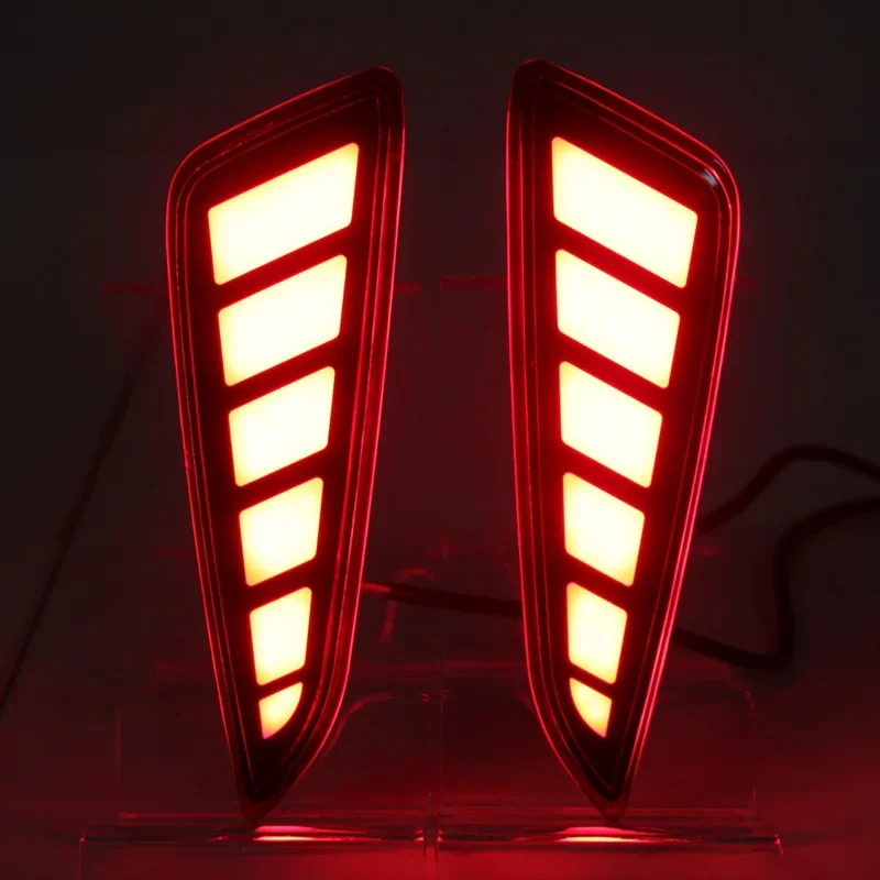 For Toyota C-HR CHR 2016 2017 2018 Brake Light Rear Bumper Decoration Reflector Car LED Taillights Backup Lamps