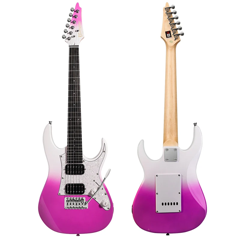 Wood Mini Electric Guitar 6-String ST Shape Stringed Instrument For Kids And Beginners
