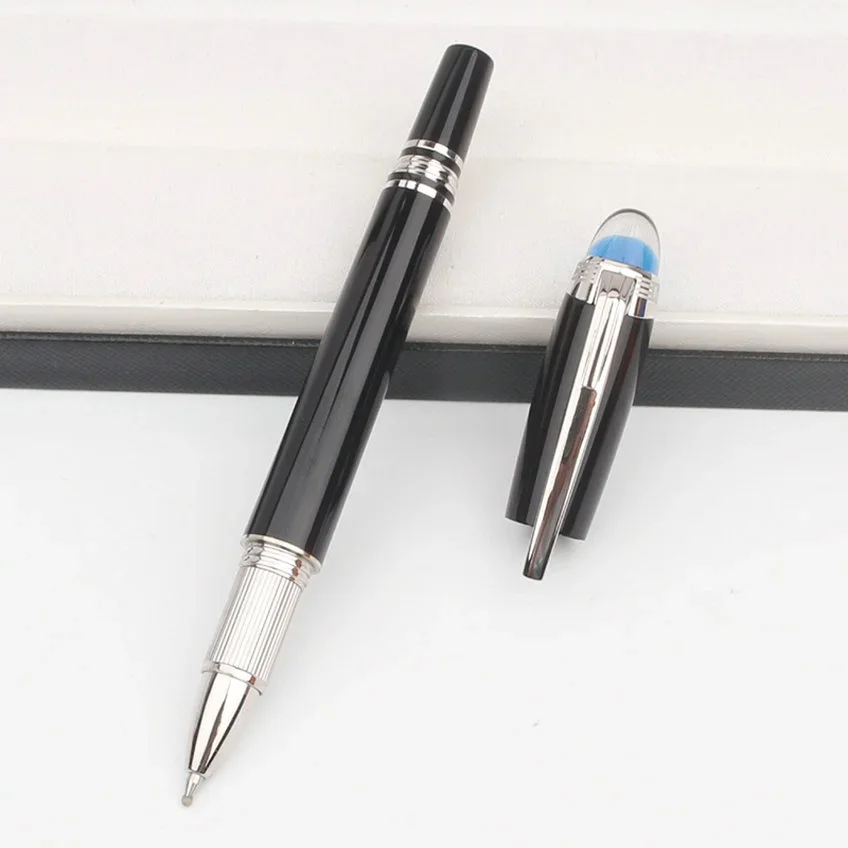 High Qulity Blue Planet Crystal MB Ballpoint Rollerball Pen Luxury Design Office Writing Fountain Pens with Serial Number