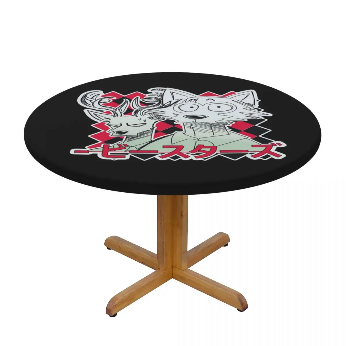 Beastars Waterproof Round Tablecloth Oilproof Table Cloth for Kitchen Events Dining Table Cover