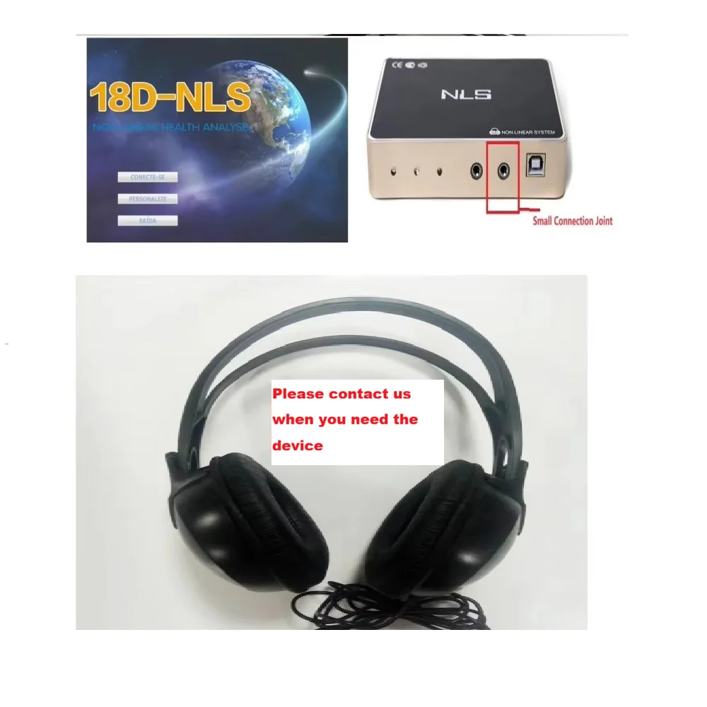 AUX 3.5 Small Joint Headphone Earphone Headset Replacement for 3D 9D 12D 18D 17D 25D 4025 HUNTER CELL NLS Body Health Analyzer