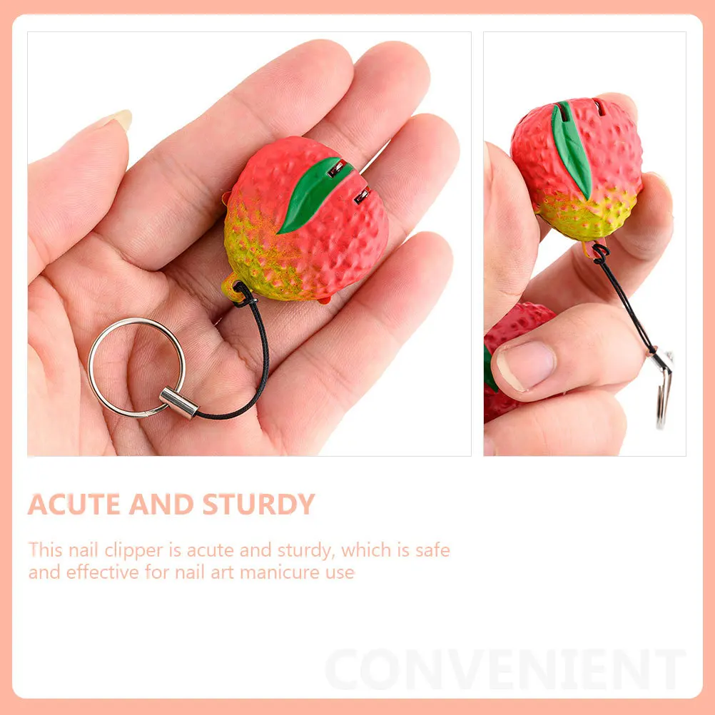 Tagliaunghie in acciaio inossidabile a forma di frutta creativa Lame acute Durevole Resistente alla ruggine Pratico per il salone di bellezza domestico