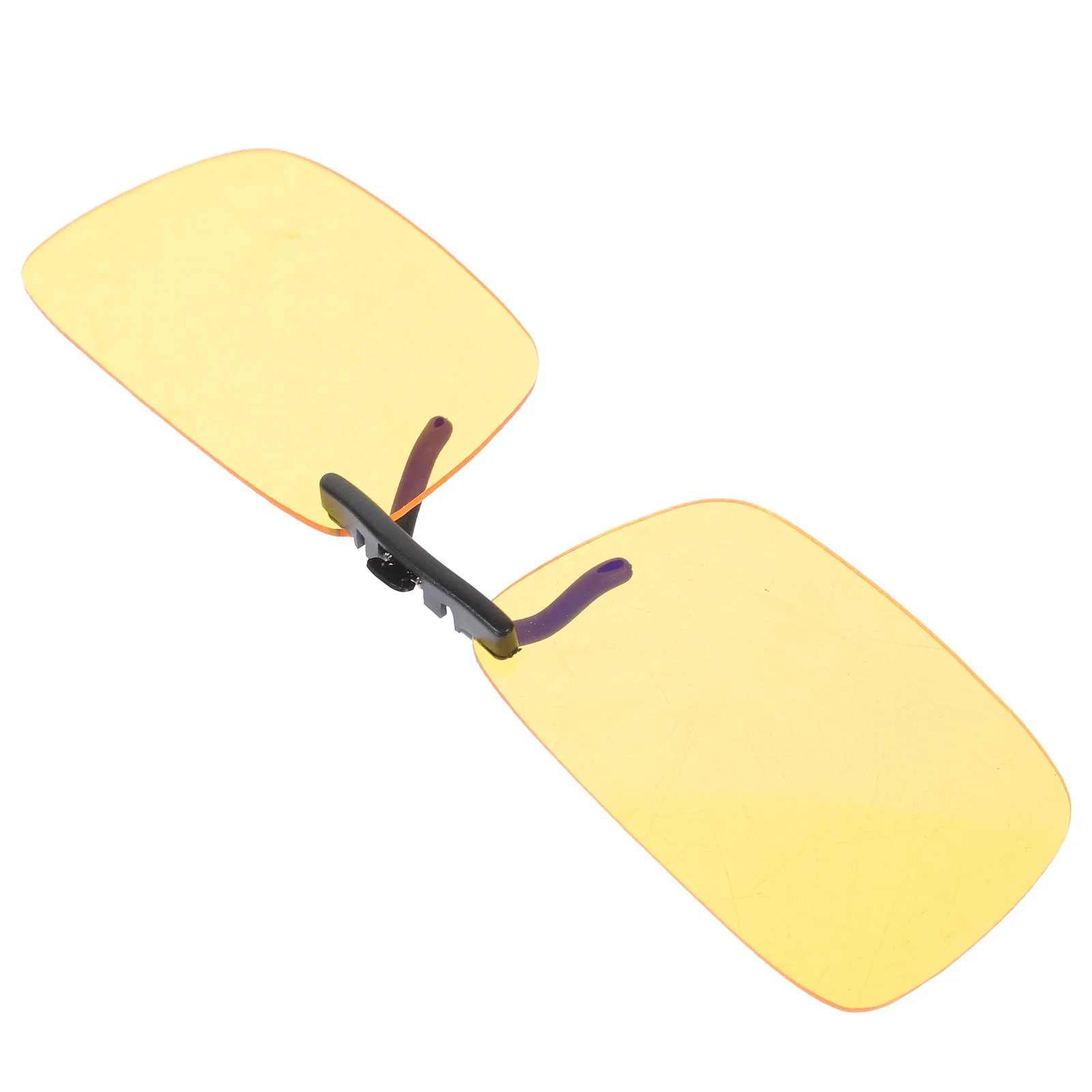 

1pc Blue Light Blocking Clip-On Glasses Anti-Blue Light Coating Silicone Clip Unisex Thin Lightweight For Men Women Eyewear