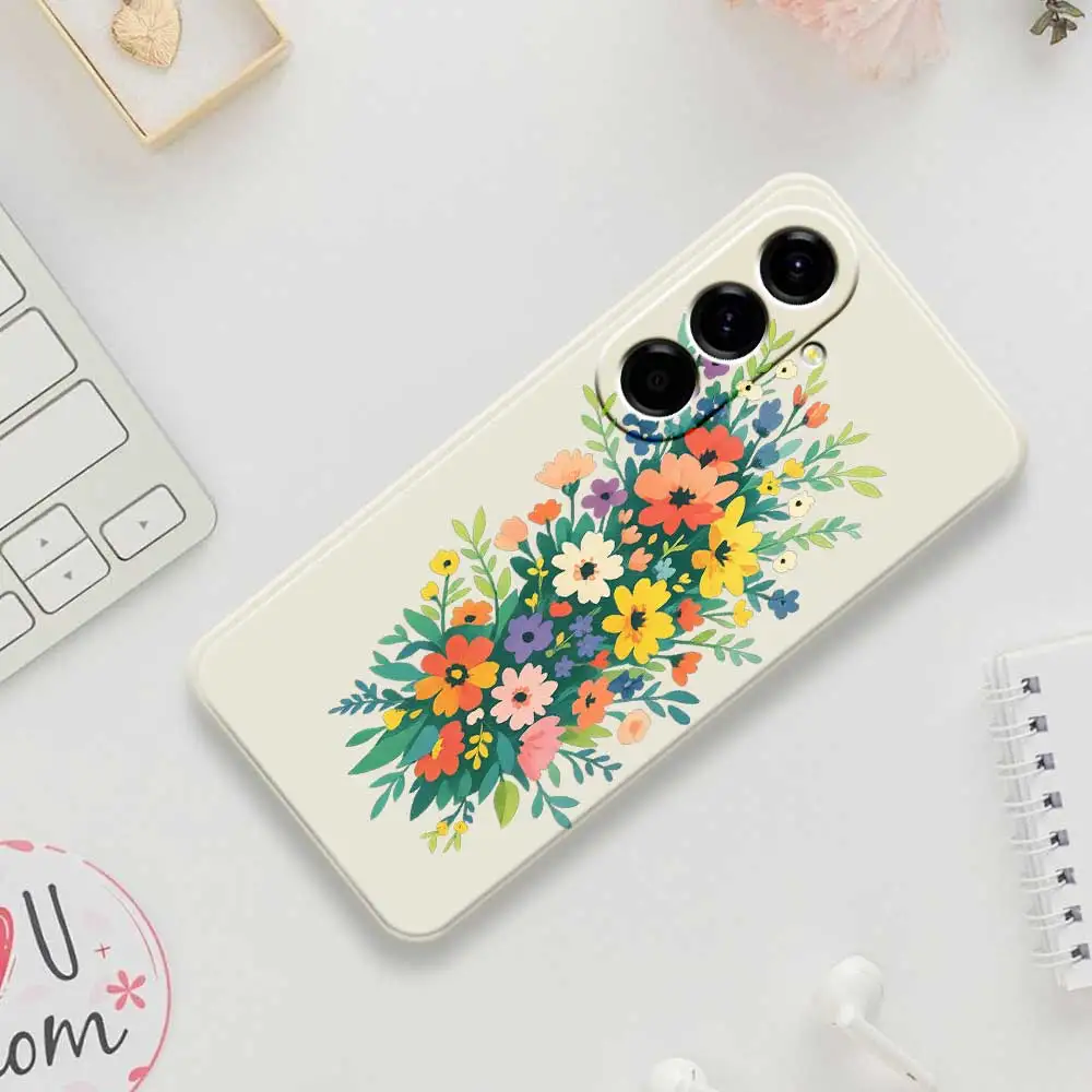 

Чехлы для телефонов с яркими цветами для Samsung Galaxy S25 S24 S23 S22 S21 S20 Ultra Plus S10Plus S24FE S23FE S22FE S21FE S20FE Cover