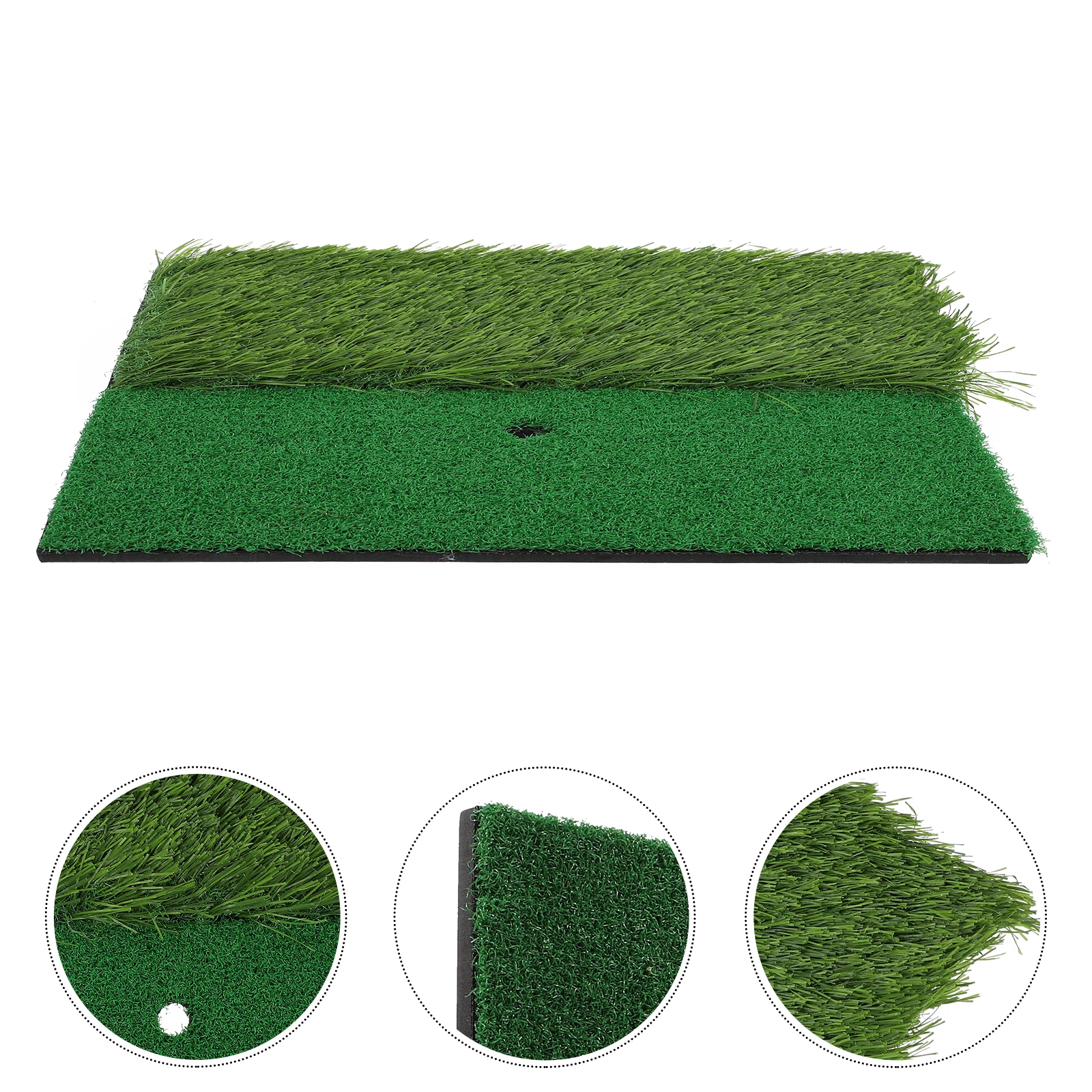 

Golf Swing Practice Mat Durable Reusable Artificial Turf Training Pad Portable Lightweight Green Simulated Grass Hitting Mat For