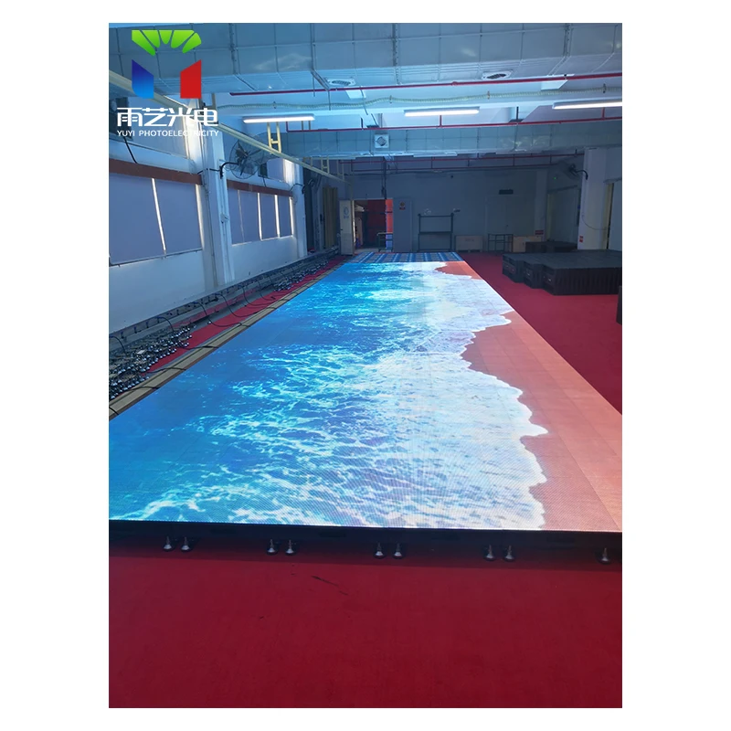 كامل اللون بلاط الأرضيات التفاعلية التعريفي شاشة Led بلاط الأرضيات قاعة المعارض شاشة تفاعلية P6.25 شاشة Led