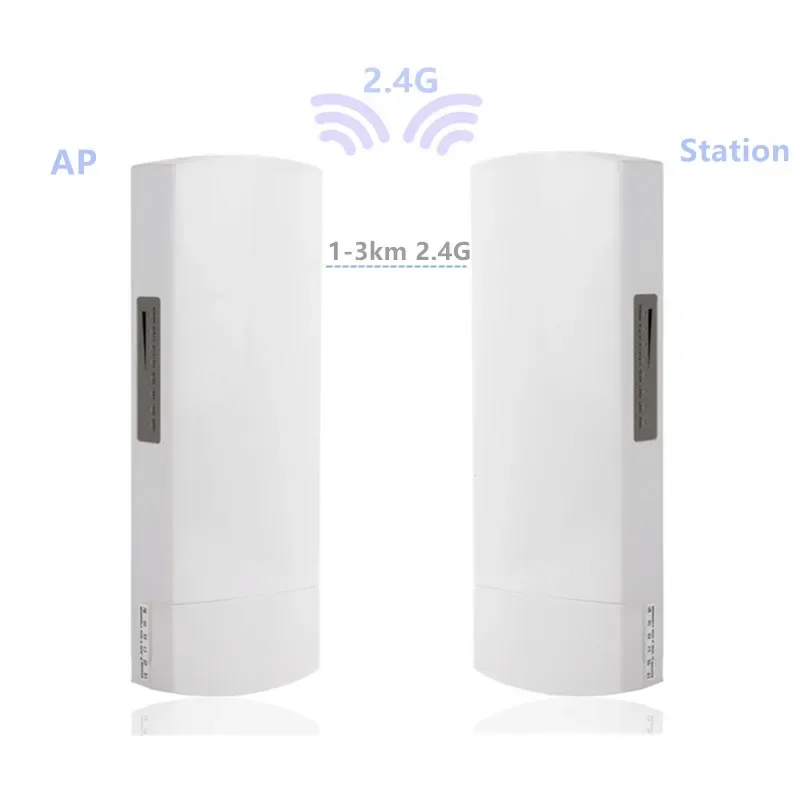 

CPE 2.4G wireless access point router Wi-Fi bridge device wifi extender dual band repeater 2 pieces 1-3km 300 Mbit open router