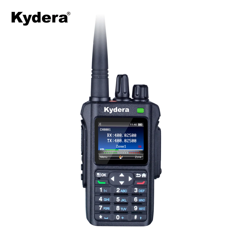 

Kydera DR-95 IP67 Waterproof Digital 5 Watt DMR Portable Radio AES Encryption BT GPS AI Noise-canceling